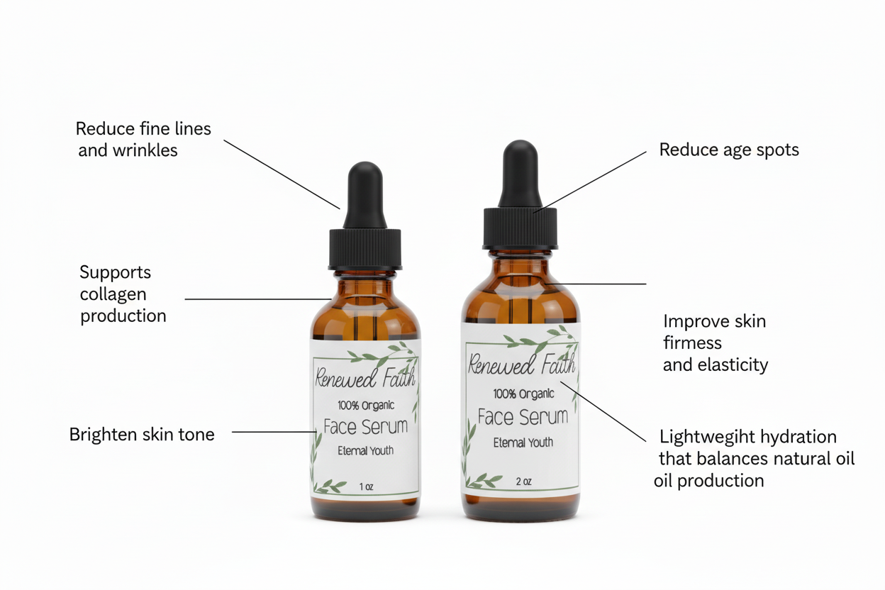 Face Serum with only the six correct callouts