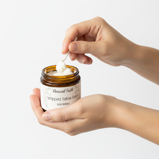 Whipped Tallow Balm in-use application