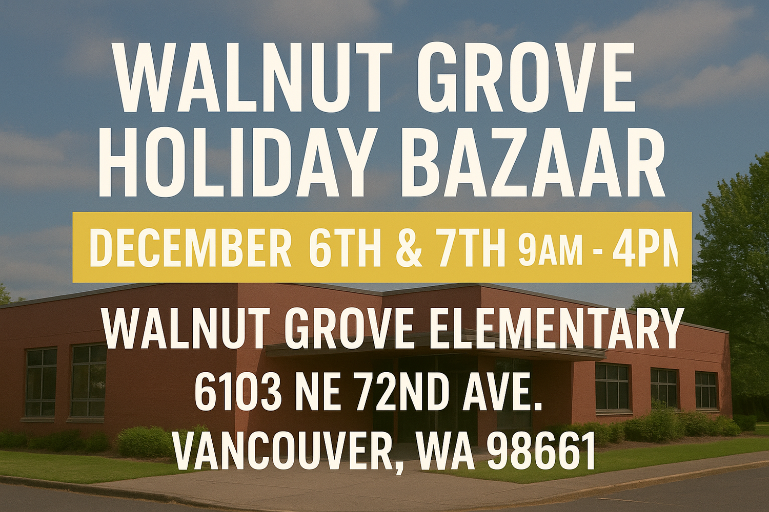 Walnut Grove Holiday Bazaar
