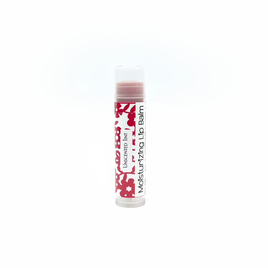 Tinted Lip Balm on white background