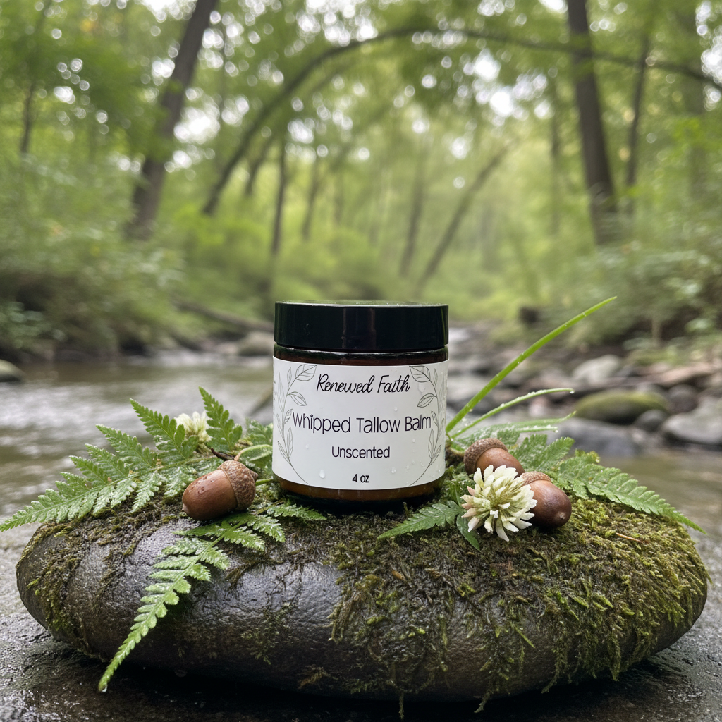 Whipped Tallow Balm Unscented in nature